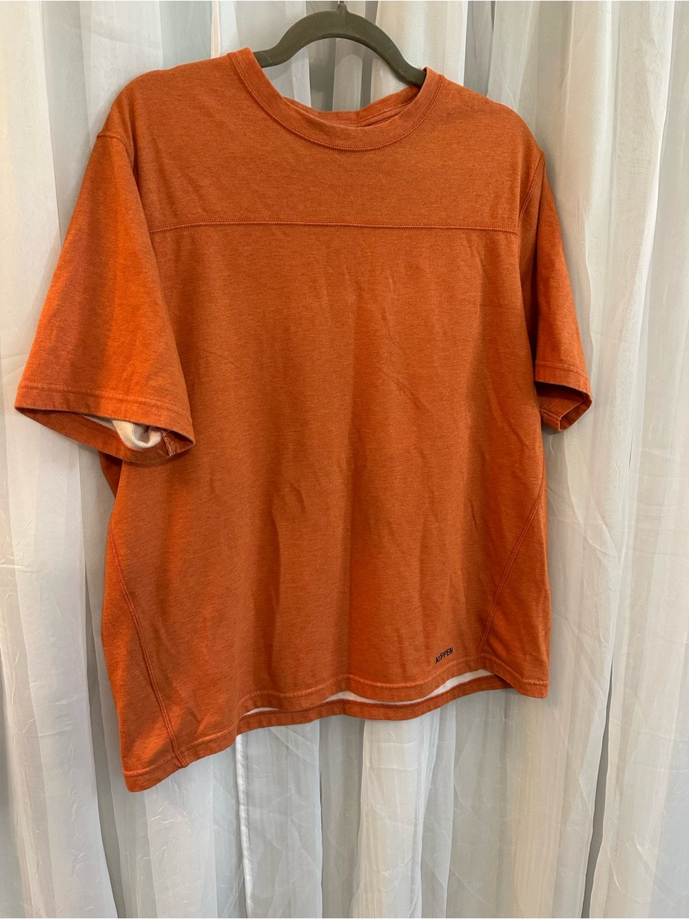 Koppen Men's Short Sleeve Crewneck Shirt - Rust Orange